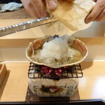 Tempura Burando Matsubakani Matsuya Machi Seiten - 蟹味噌甲羅焼きからのリゾット