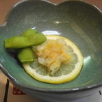 胃袋をカラスミと和えたモノ。