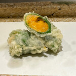 日本橋 蕎ノ字 - うに大葉巻き