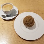 ラ・プレシューズ - 和栗モンブラン　ドリンク(コーヒー)　1,300円税抜