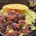 Okonomiyaki Doujou - すじコンモダン焼(STEP1)