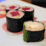 鮨 井上 - 鉄火巻と広島菜巻