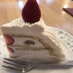 不二家 - イタリアンショートケーキ６３８円。見た目はとても美味しそうです(^｡^)。他のケーキは選べるのかな？？メニューのケーキは、こちらと食べ放題だけでした。。