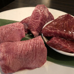 SATOブリアン - 特上タン塩、特上厚切りハラミ、カイノミ