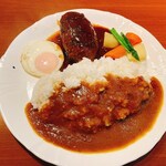 寺町ハンバーグ 極楽蜻蛉 - がっつりハンバーグカレー