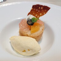 ルアン 佐原商家町ホテル NIPPONIA - デザート→馬場本店酒造”最上白味醂”のサヴァラン バニラアイスクリーム添え