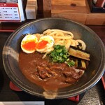 美の庵 - 牛すじカレーうどん