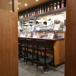 天ぷら大吉 - お店の一番奥の半個室(4人がけ)