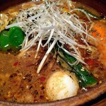 タイガーカレー - 挽肉と納豆カレー～納豆は別皿～