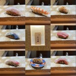 Sushi ayase - 寿司一覧
