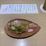 銀座 結絆 - 宍道湖産白魚の一本揚げ