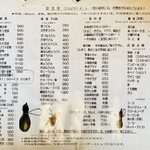 富田屋 - メニュー