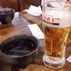 七輪焼肉 安安 - とりあえずビール290円（税抜き）