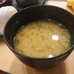 神楽坂鮨長 - アオサのお味噌汁だったかな？