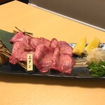 焼肉 輝 北新地 - 炙りタン、ネギタン