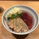 Ginza Souseki - 本マグロと真鯛の二色丼です