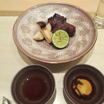 まき村 - 牛肉網焼　焼松茸