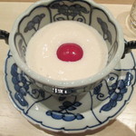 まき村 - 豆腐すり流し　酢炊きトマト