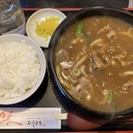 Fujikichi - カレーうどん760円税込とご飯210円