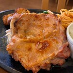 Nanaya - ★鉄板焼き鶏のおろしポン酢定食（822円）★これに惣菜Buffetが付きます('ω')ノ