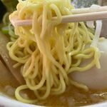 らーめん五丈原 - こってりとんしおの麺