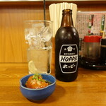 ニュー加賀屋 - 料理写真:お通しとホッピーセット(420円)