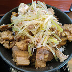 煮干し中華そば・つけ麺 海猫 - [裏]ミニスタミナチャーシュー丼(360円)