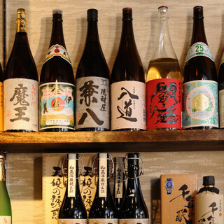 Mainly local sake from Tohoku, but also rare brands such as premium shochu and whisky.