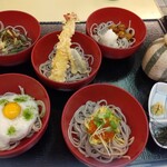 比叡山麓 鶴喜そば - 五色そば