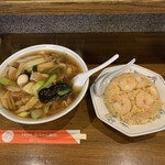 広ちゃん飯店 - うまにそば&エビチャーハン