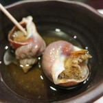 寿司 う月 - お通し　　磯ツブ貝
