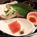 人形町今半 - 網焼きステーキ膳の前菜