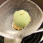 人形町今半 - デザート（抹茶アイス）