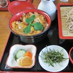 十割そば 谷津 - 定食の親子丼