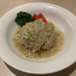 Fujieda shisen hanten ando gadenzu - 鶏肉の冷菜 葱ソース(小盆)