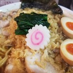 塩そば専門店 桑ばら - 鴨胸腺と揚げ玉の和風中華そば