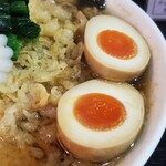 塩そば専門店 桑ばら - 鴨胸腺と揚げ玉の和風中華そば