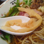 麺喰い メン太ジスタ - ﾒﾝﾏは薄味仕上の穂先　いいじゃないですかー