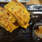 一月家 - 名物の玉子焼き。