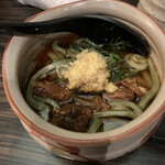 Yomomen Tenki - 〆のよも麺(ハーフ)
      ヨモギを練り込んだお蕎麦だそうです
      ハーフじゃなくてフルで良かったと朧げな記憶あり
      美味しかったんだと思う！