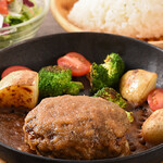 コクブンジ肉バル Tetsuo - やわらかシャリアピンハンバーグセット