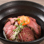 コクブンジ肉バル Tetsuo - ローストビーフ丼セット