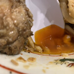 自家製麺 まさき - 【2021.3.9】丼下のタレ。