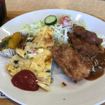 オリーブ - ひれかつ　ポテトオムレツ
