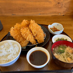 定食屋あげあげ亭 - チキンカツ定食740円