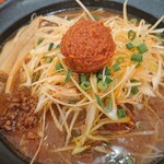 Ramen Inakaya - ネギ味噌ラーメン¥890辛味噌トッピング¥50