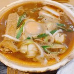 手打ちうどん 河正 - 牡蠣入り味噌煮込みうどん