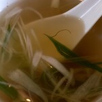 牛たん にし - 牛たん定食のテールスープ