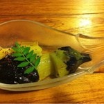 はんなり祇園 - 2012.9.9 焼き茄子の黒ごまみそ480円
