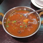 アーンドラ・ダイニング - （'12/09 ）コースの⑥-2 アーンドラ　マトンブルス（トマトとオニオンの羊カリー）
      （単品1390円）